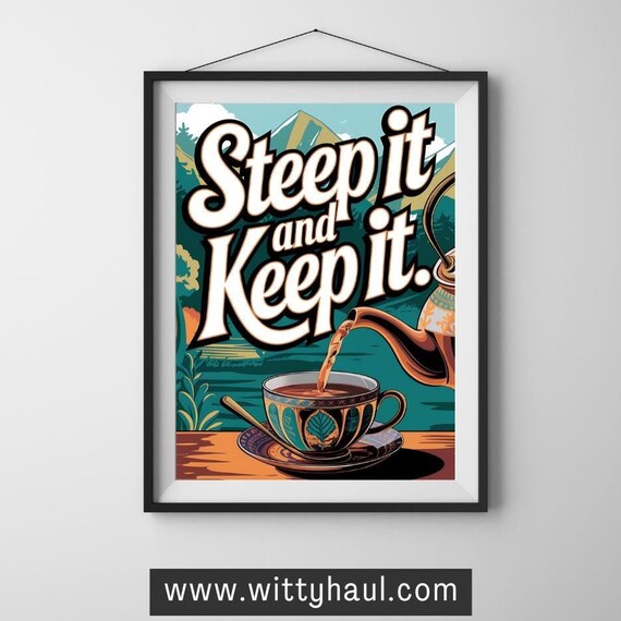 Tea Humour Art Print, Funny Tea Jokes