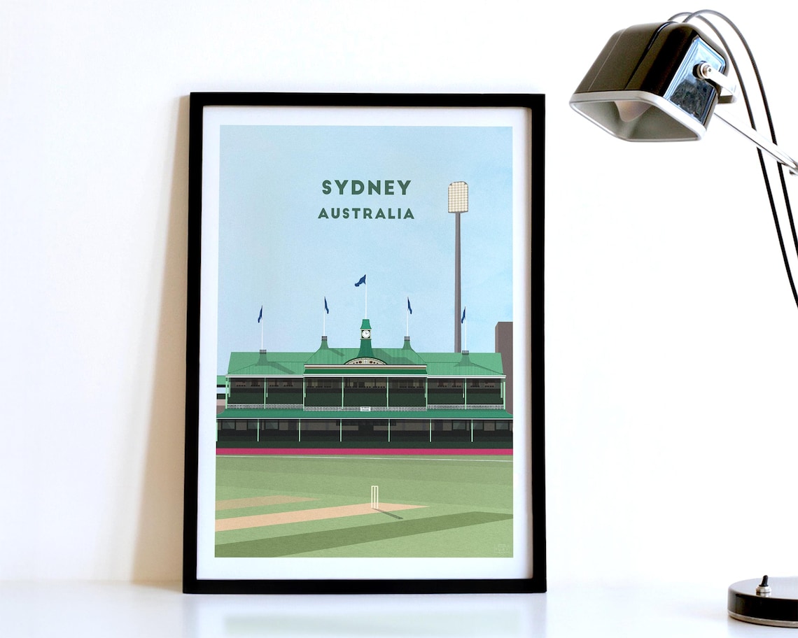 Sydney Cricket Contemporary Poster, Art Print