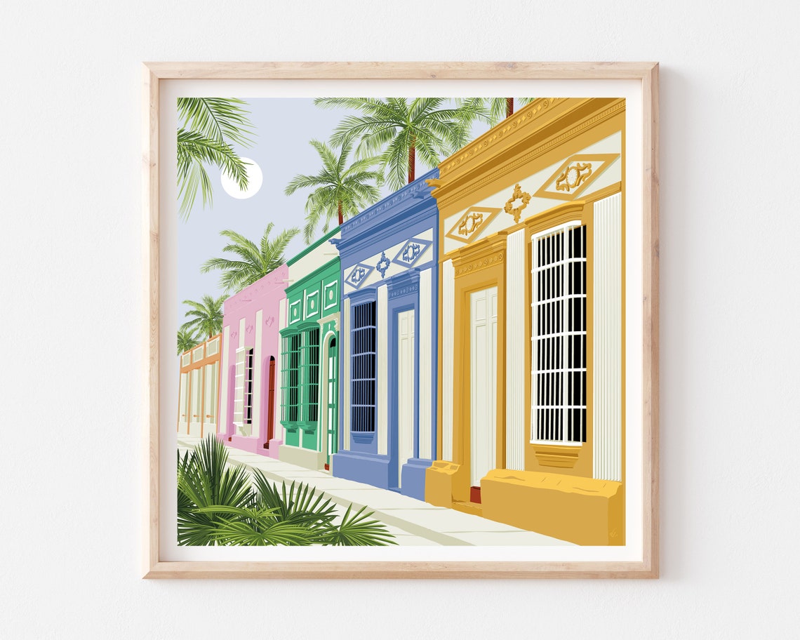 Venezuela Art Print, Maracaibo Caribbean Latin Art