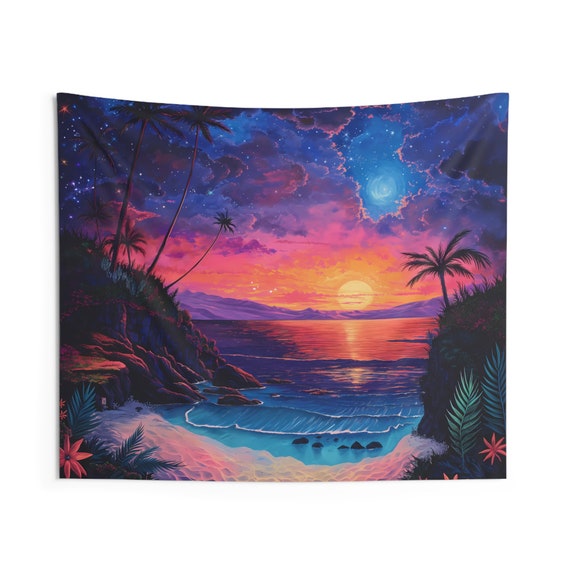 Sunset Serenity Vibrant Tapestry For Tranquil Spaces