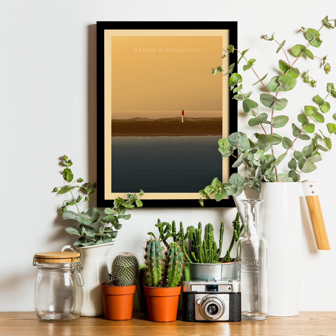 Bassin d'Arcachon Cap Ferret Lighthouse Golden Hour Travel Poster - Image 3