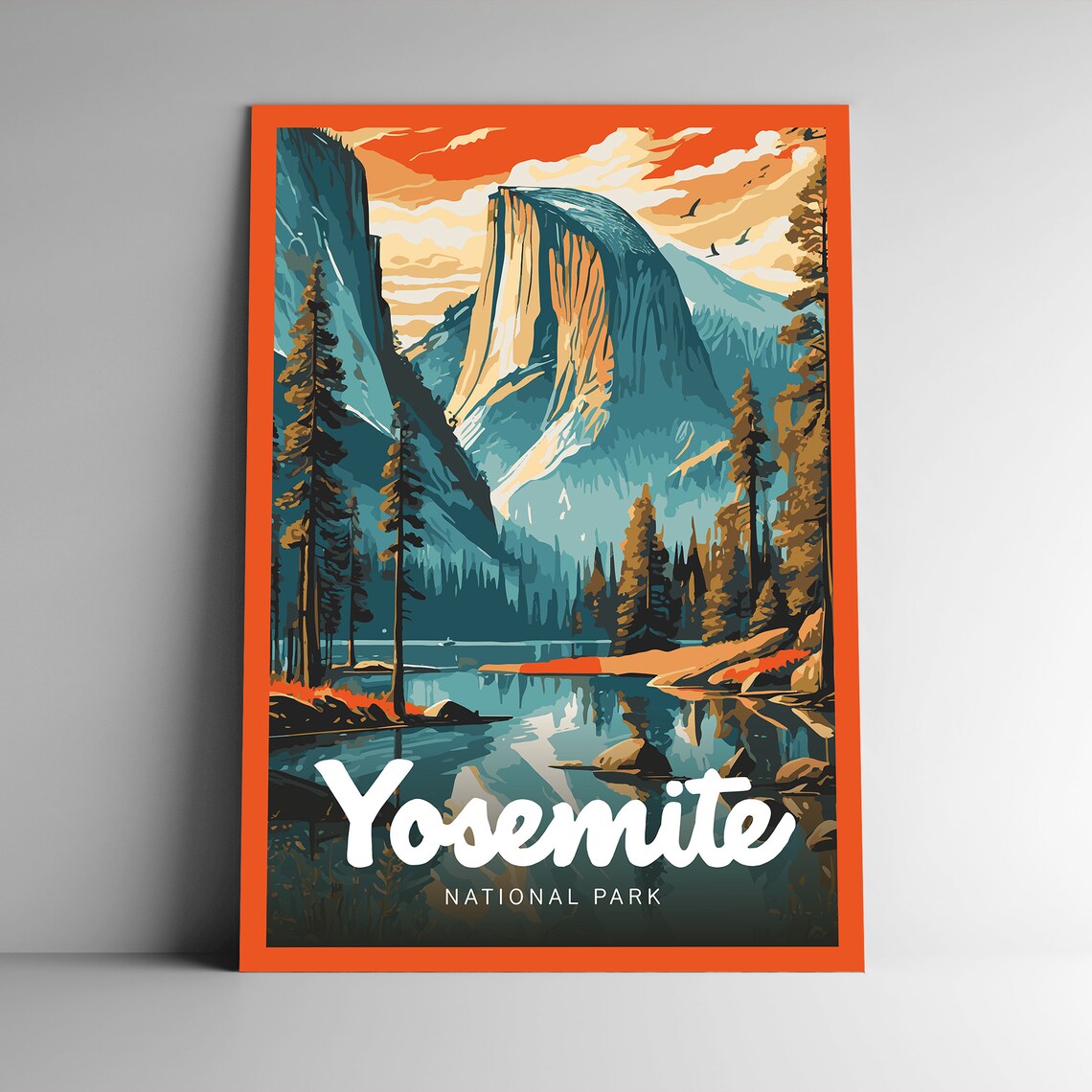 Yosemite National Park Postcard Art Print