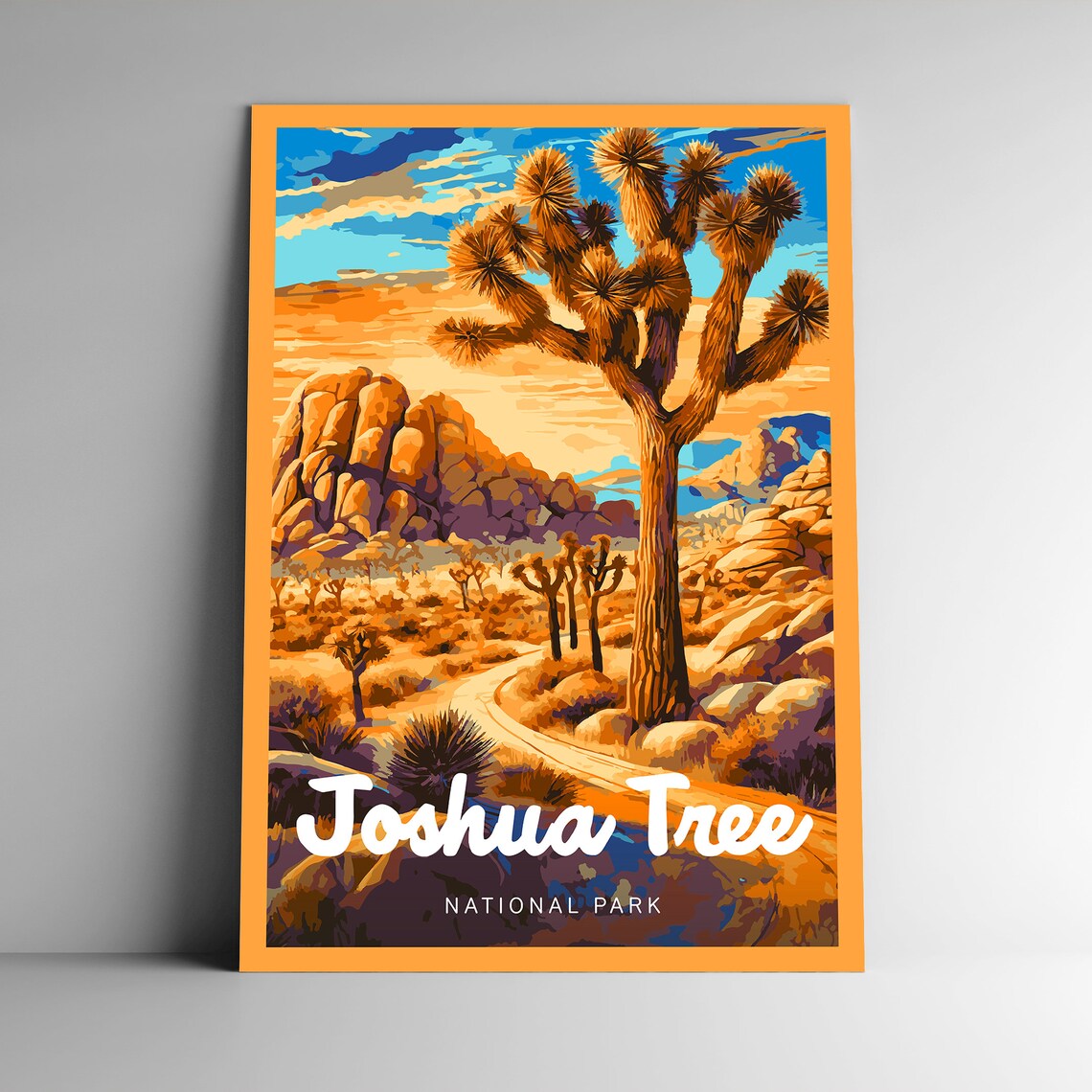Joshua Tree National Park Postcard Art Print