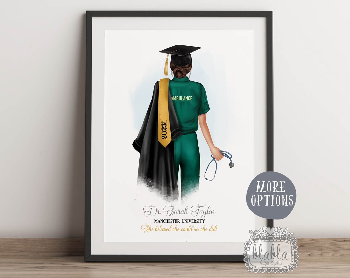 Ambulance Graduate Class of 2025 University Quote Wall Poster