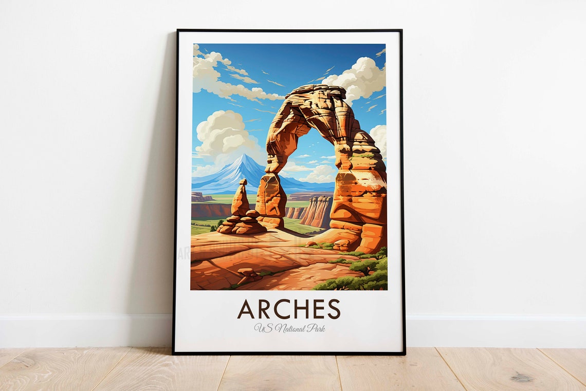 Arches National Park Delicate Arch Utah Desert Sunset Poster - Image 3