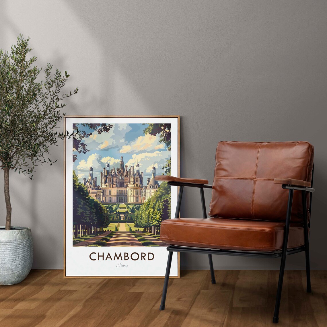 Chambord France Vintage Style Travel Poster - Image 2