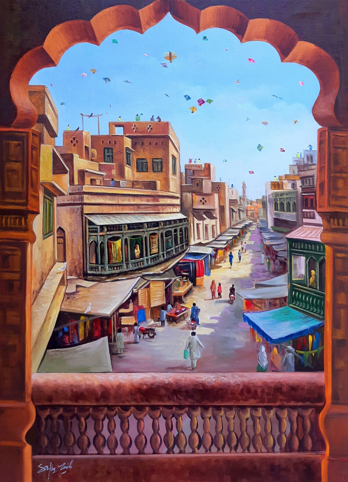 Delhi Gate Lahore Contemporary Art Print - Image 3