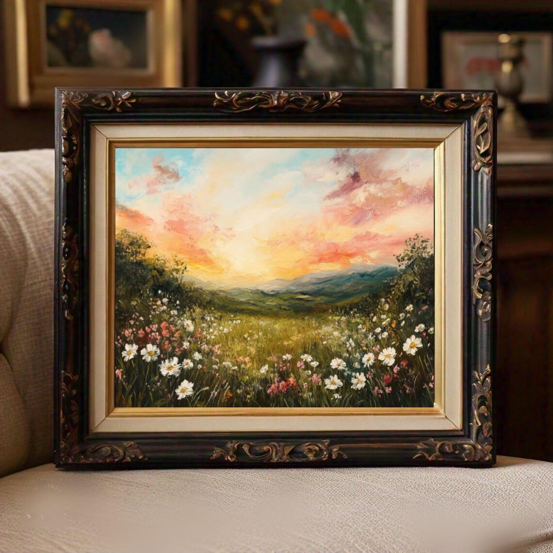Wildflower Field Vintage Botanical Art Print - Image 2
