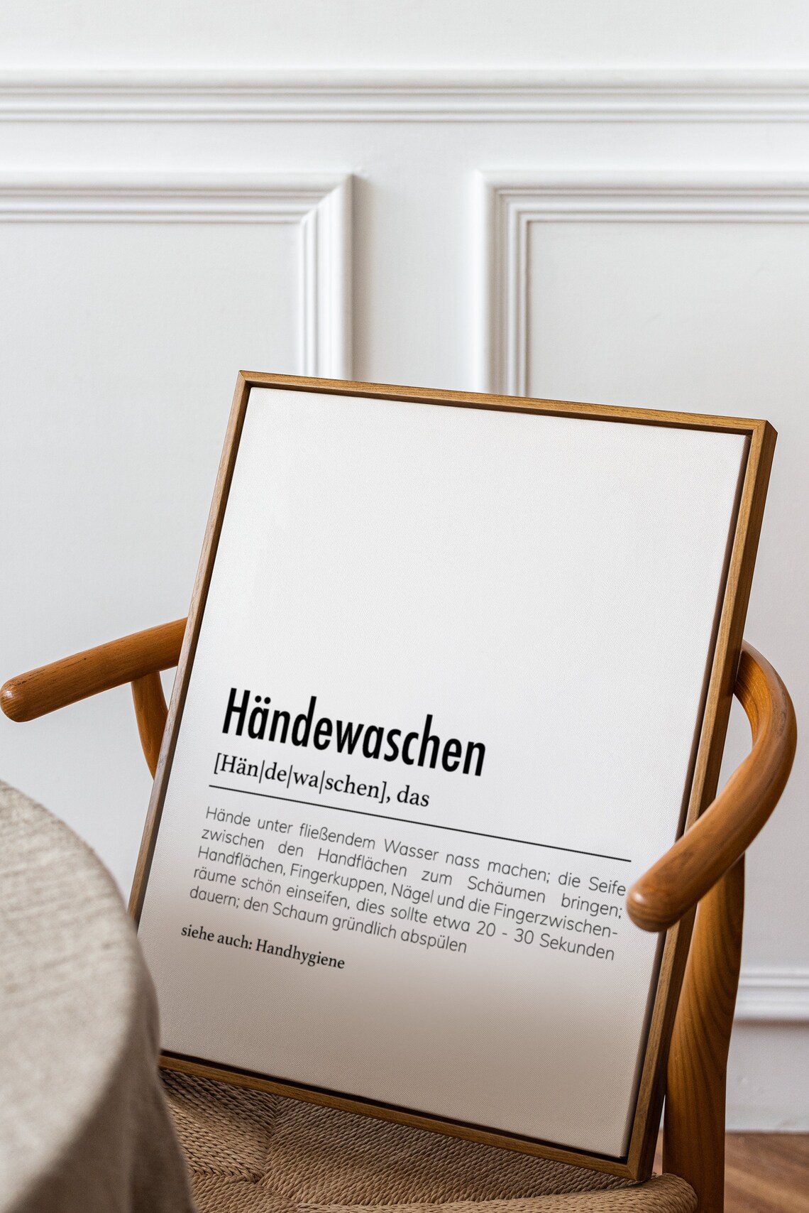 Handwashing Definition Poster, Bathroom Sign - Image 3