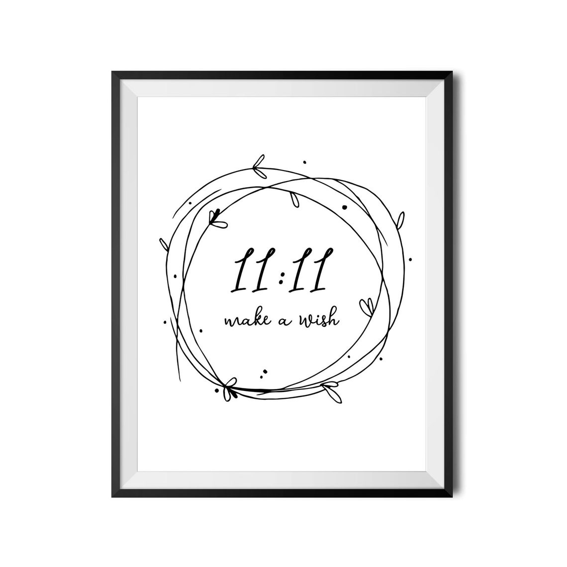 1111 Make A Wish Print Angel Number Sign Affirmation Poster 1111 Manifesting Inspirational Wall Art Instant - Image 4