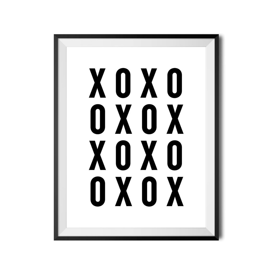 XOXO Pattern Modern Bedroom Poster for Fashion and Dorm Decor - Image 4