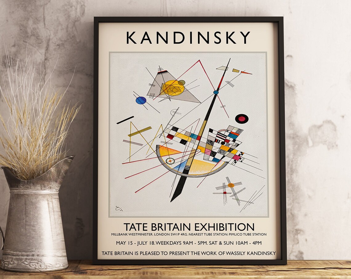 Wassily Kandinsky Exhibition Poster, Bauhaus Art Print - Image 2