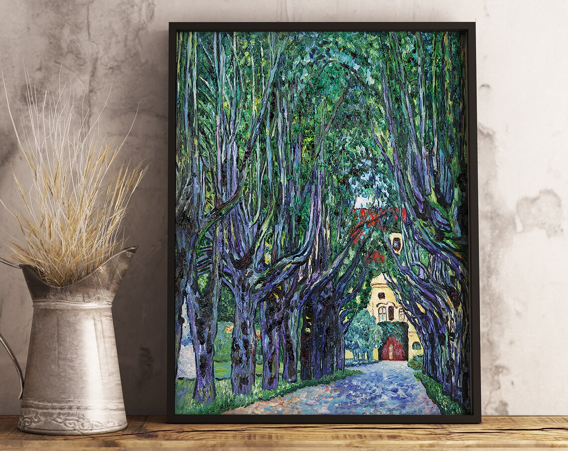 Gustav Klimt Avenue of Schloss Kammer Park Art Print - Image 3