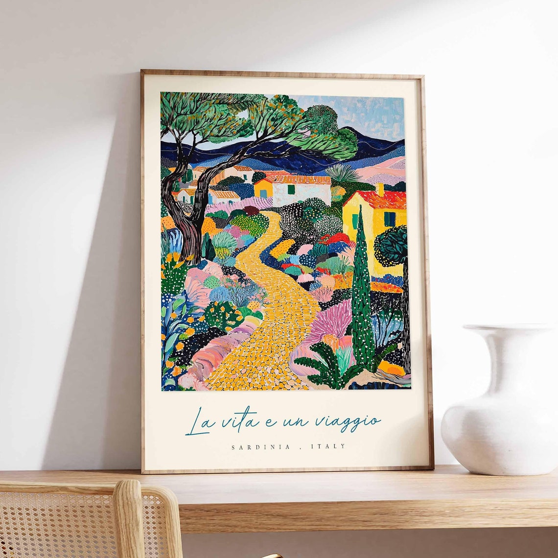 Sardinia Poster Italian Travel Print Sardinia Travel Art Sardinia Wall Art Italy Art Italy Travel Decor Italian Travel Gift