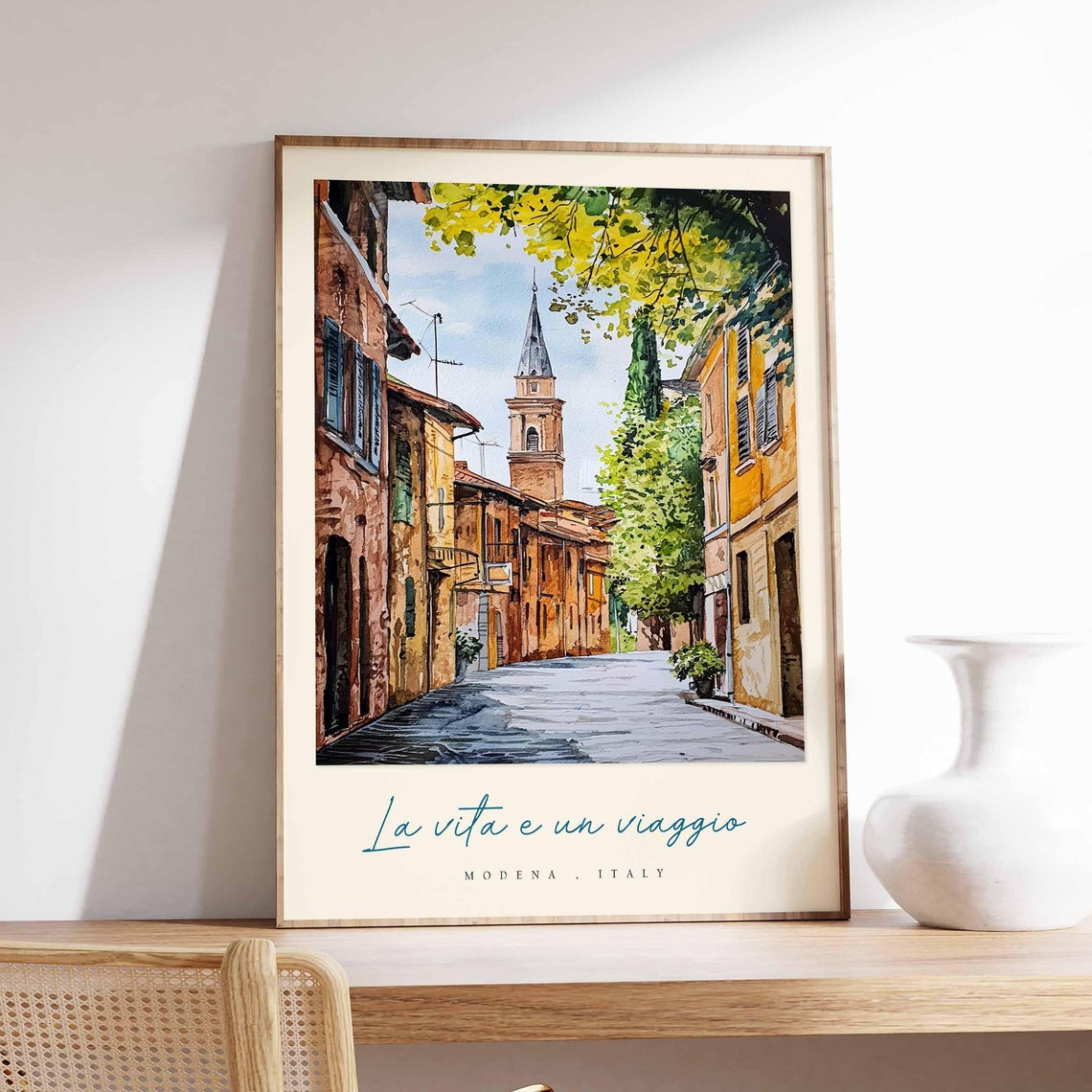 Modena Poster Italian Travel Print Modena Travel Art Modena Wall Art Italy Art Italy Travel Decor Italian Travel Gift