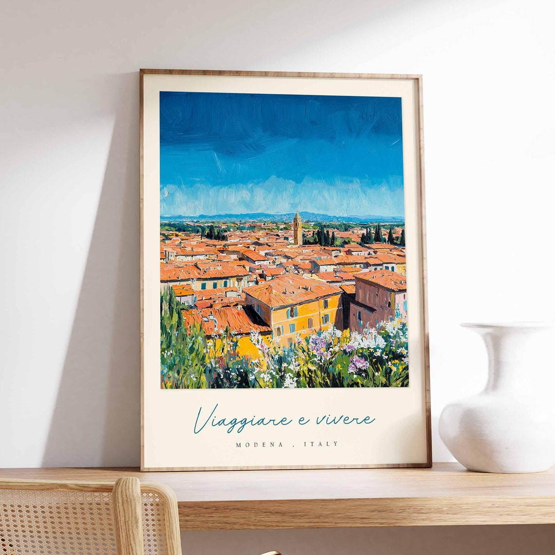 Modena Poster Italian Travel Print Modena Travel Art Modena Wall Art Italy Art Italy Travel Decor Italian Travel Gift