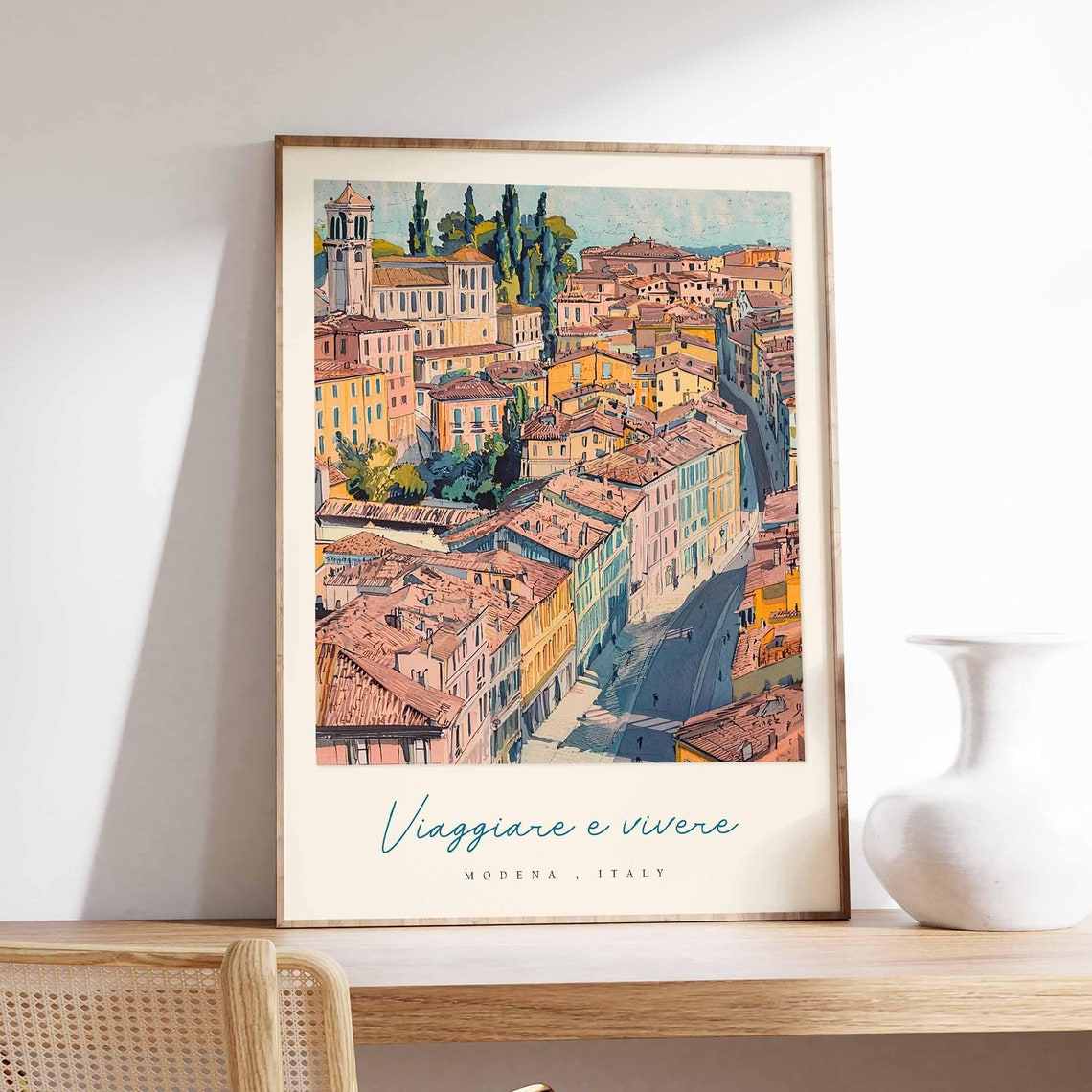 Modena Poster Italian Travel Print Modena Travel Art Modena Wall Art Italy Art Italy Travel Decor Italian Travel Gift