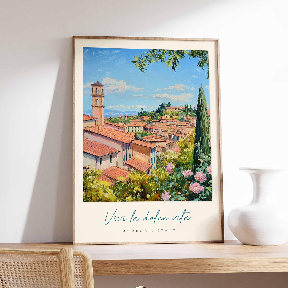 Modena Poster Italian Travel Print Modena Travel Art Modena Wall Art Italy Art Italy Travel Decor Italian Travel Gift