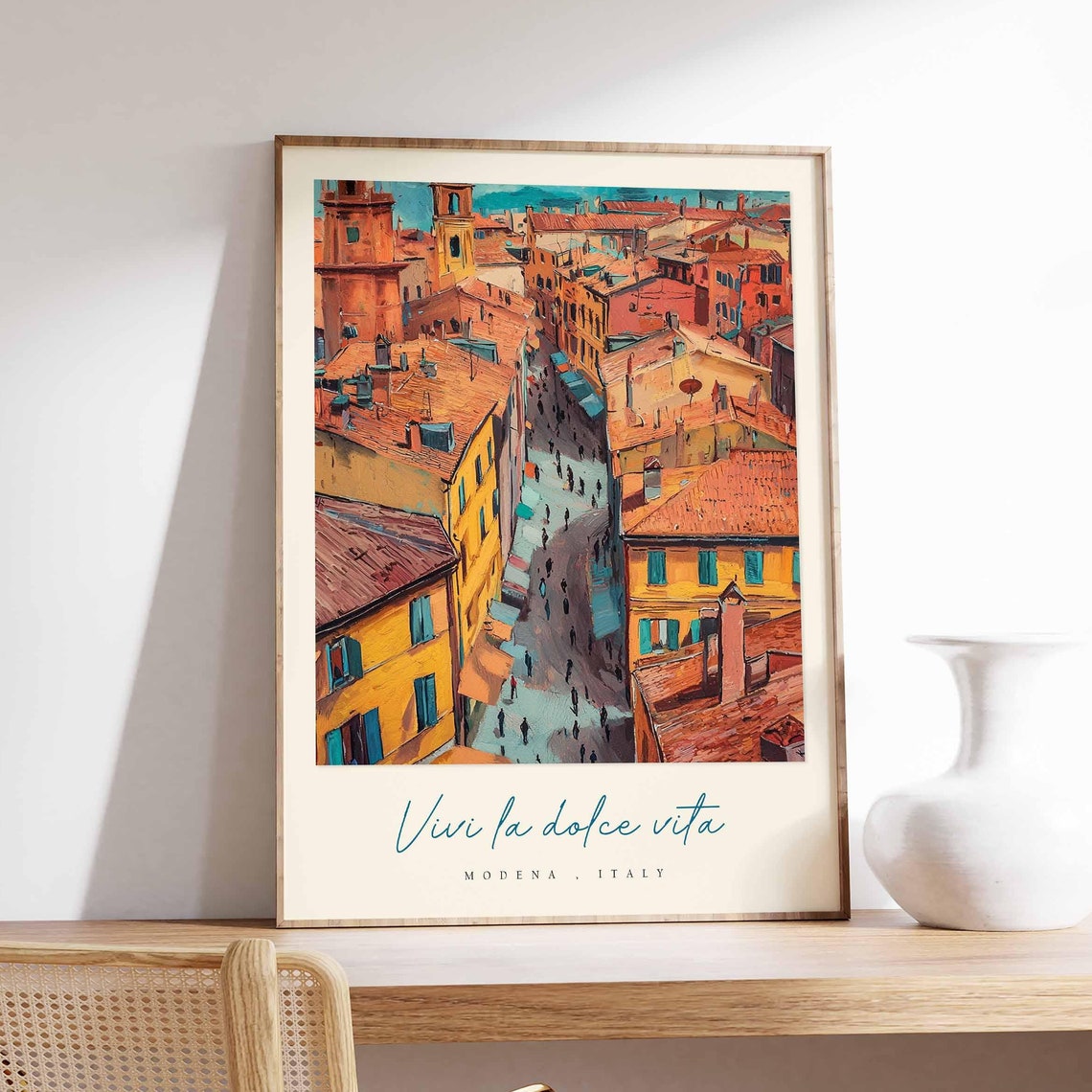 Modena Poster Italian Travel Print Modena Travel Art Modena Wall Art Italy Art Italy Travel Decor Italian Travel Gift