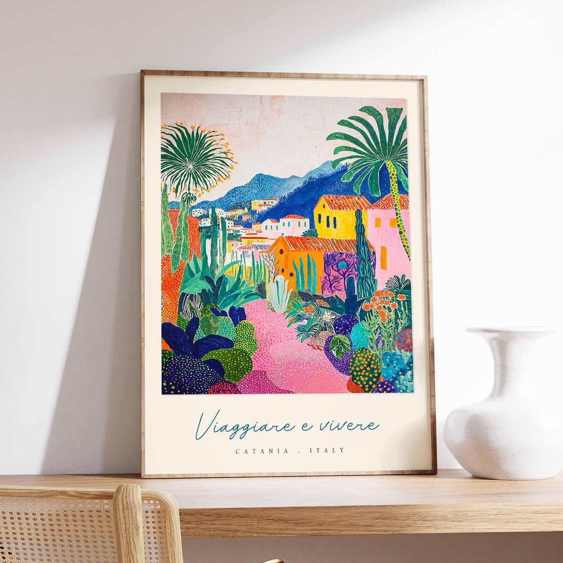 Catania Poster Catania Travel Print Catania Travel Art Catania Wall Art Italy Art Italy Travel Decor Italian Travel Gift