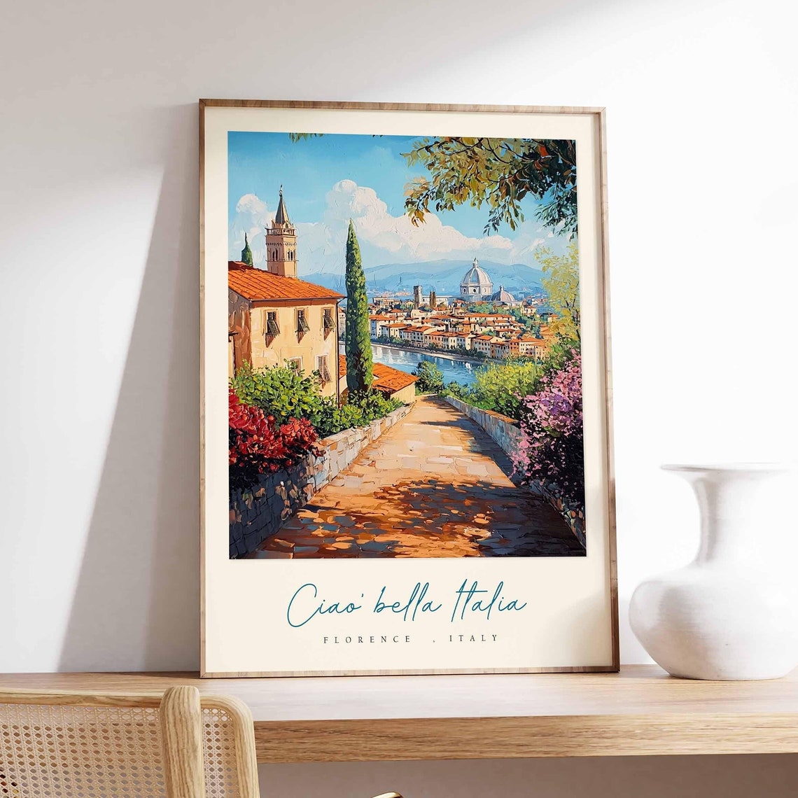 Florence Poster Italian Travel Print Florence Travel Art Florence Wall Art Italy Art Italy Travel Decor Italian Travel Gift