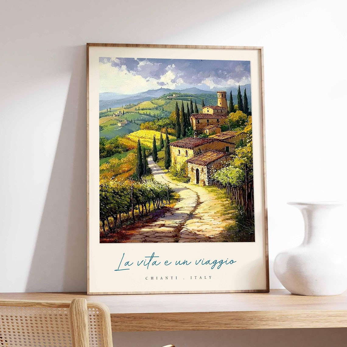 Chianti Poster Chianti Travel Print Chianti Travel Art Chianti Wall Art Italy Art Italy Travel Decor Italian Travel Gift
