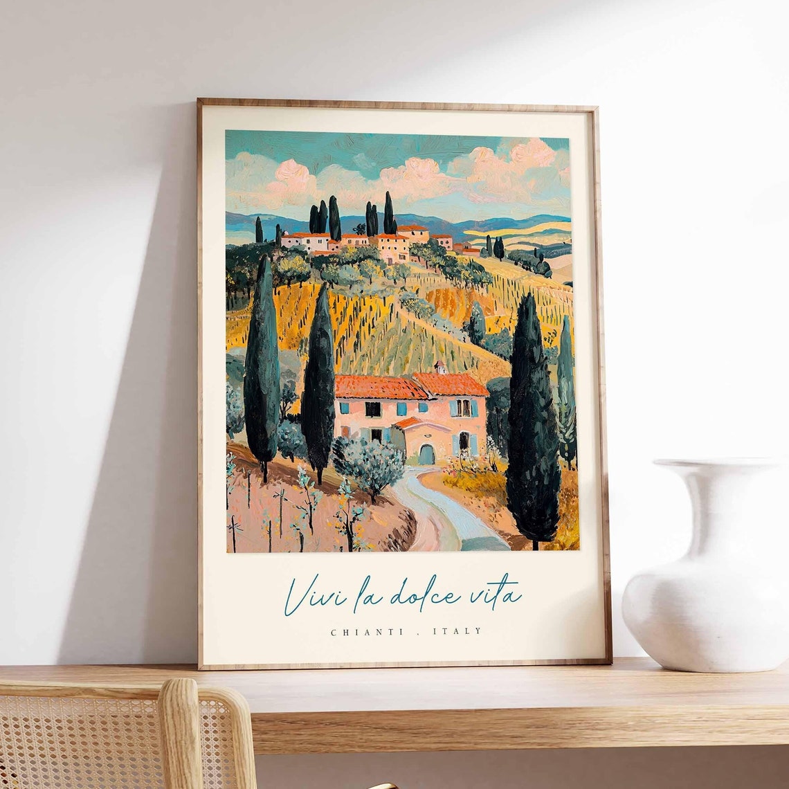 Chianti Poster Chianti Travel Print Chianti Travel Art Chianti Wall Art Italy Art Italy Travel Decor Italian Travel Gift