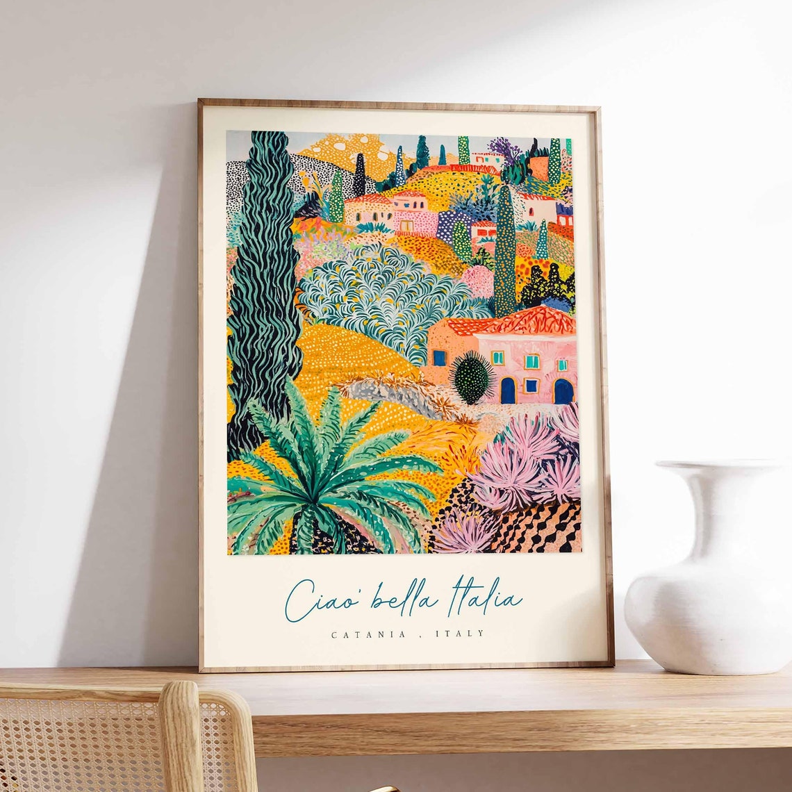 Catania Poster Catania Travel Print Catania Travel Art Catania Wall Art Italy Art Italy Travel Decor Italian Travel Gift