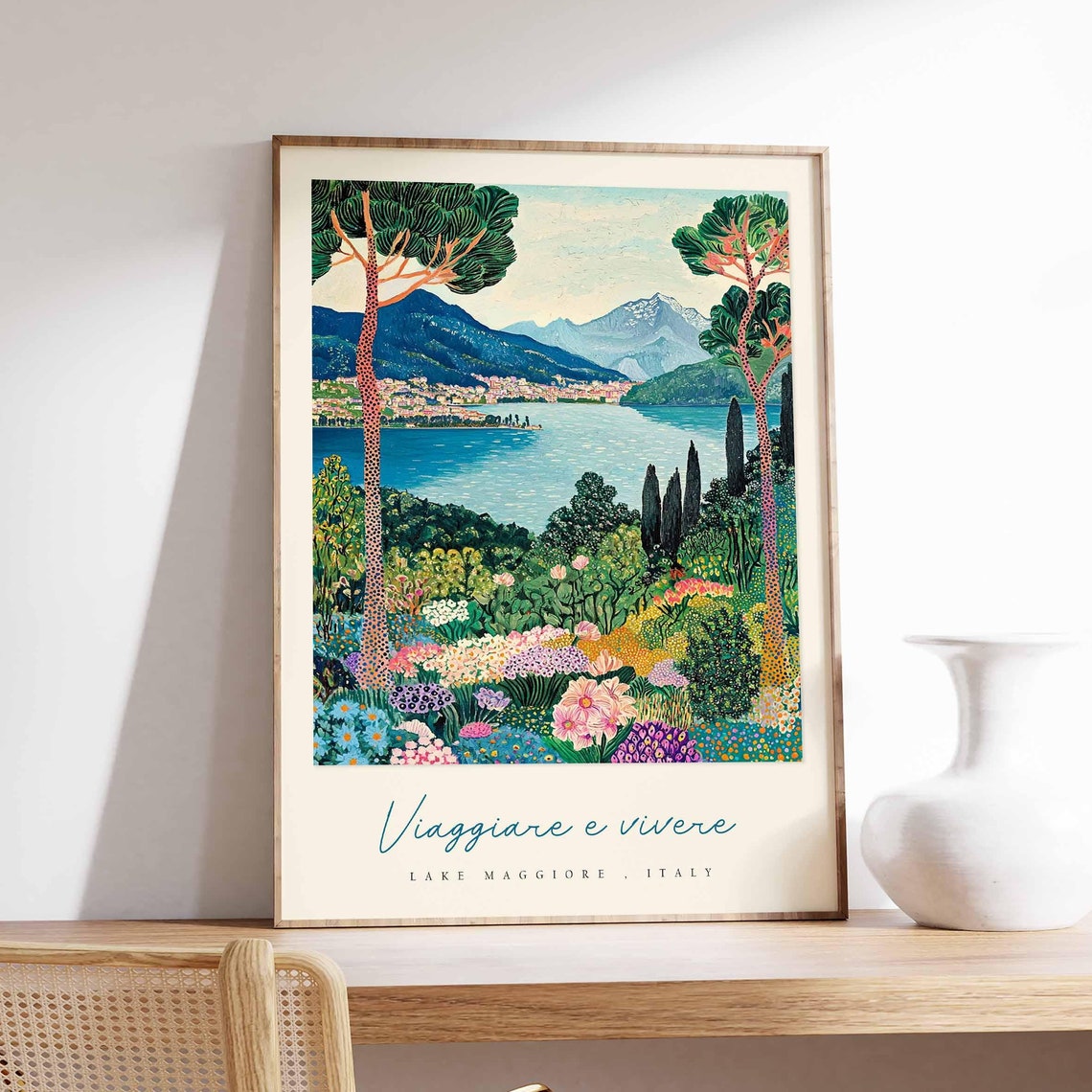 Lake Maggiore Poster Italian Travel Print Lake Maggiore Travel Art Lake Maggiore Wall Art Italy Art Italy Travel Decor Travel Gift
