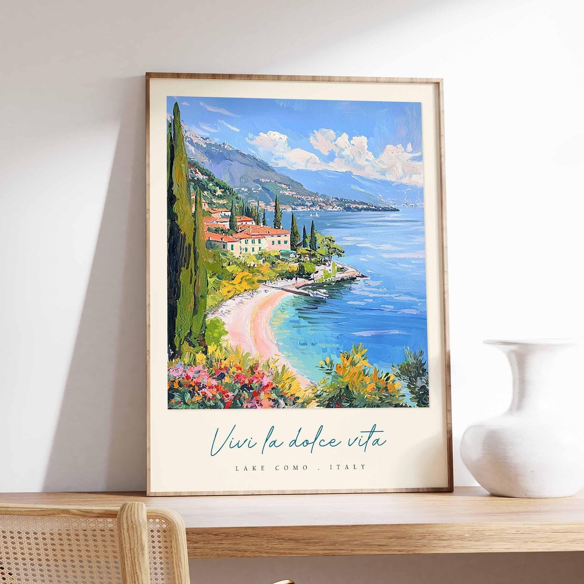 Lake Como Poster Italian Travel Print Lake Como Travel Art Lake Como Wall Art Italy Art Italy Travel Decor Italian Travel Gift