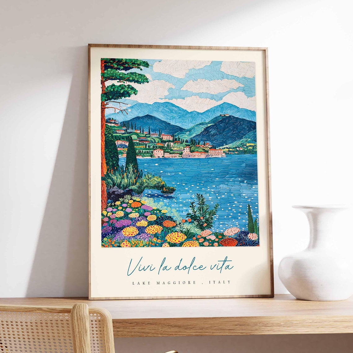 Lake Maggiore Poster Italian Travel Print Lake Maggiore Travel Art Lake Maggiore Wall Art Italy Art Italy Travel Decor Travel Gift