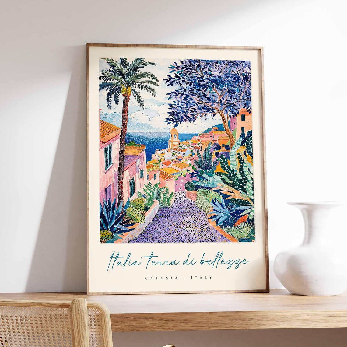 Catania Poster Catania Travel Print Catania Travel Art Catania Wall Art Italy Art Italy Travel Decor Italian Travel Gift