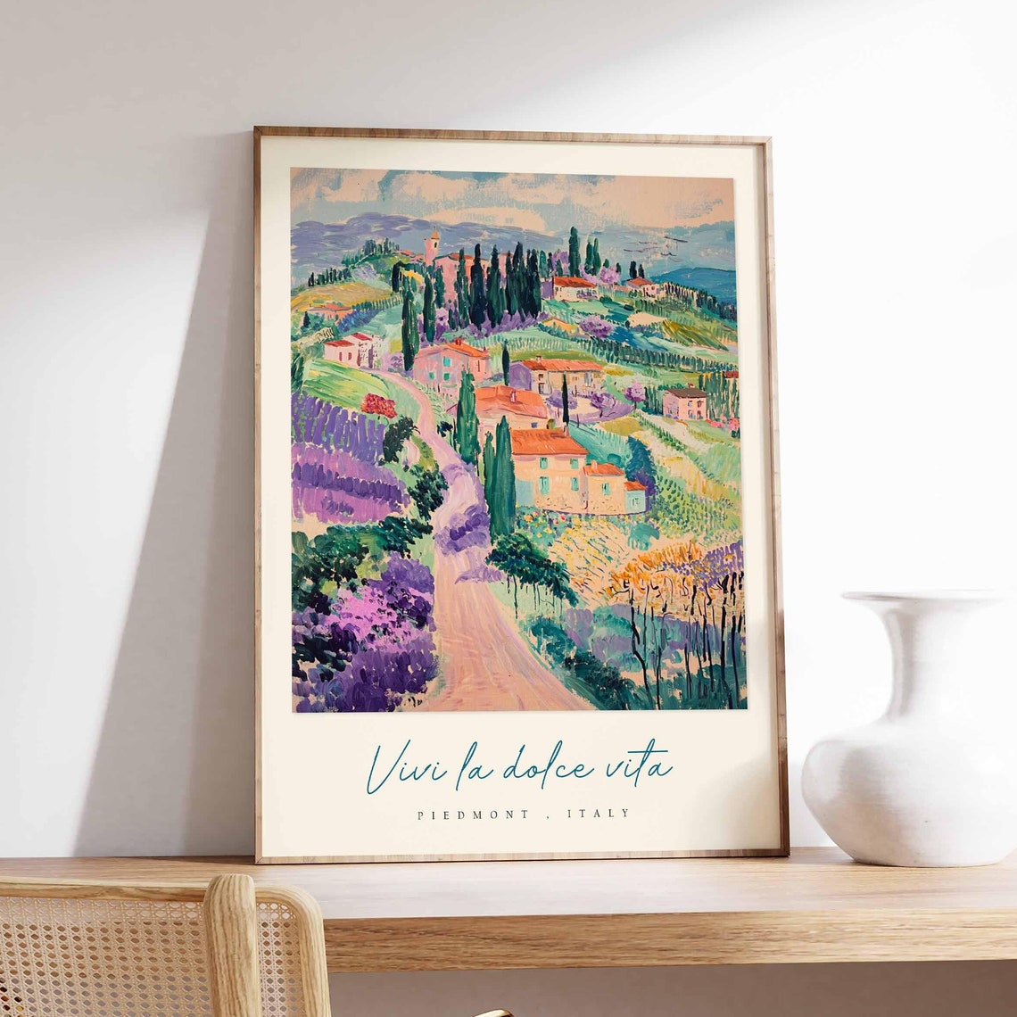 Piedmont Poster Italian Travel Print Piedmont Travel Art Piedmont Wall Art Italy Art Italy Travel Decor Italian Travel Gift