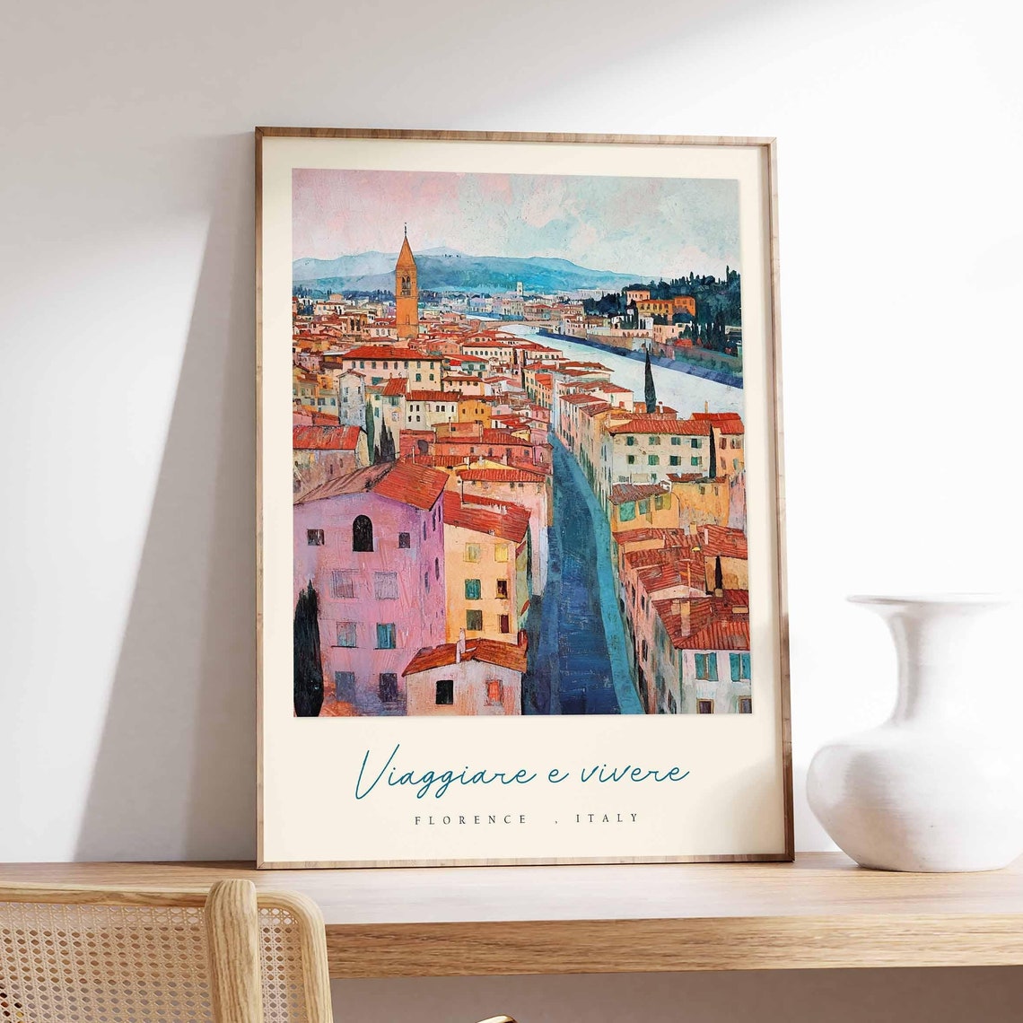 Florence Poster Italian Travel Print Florence Travel Art Florence Wall Art Italy Art Italy Travel Decor Italian Travel Gift