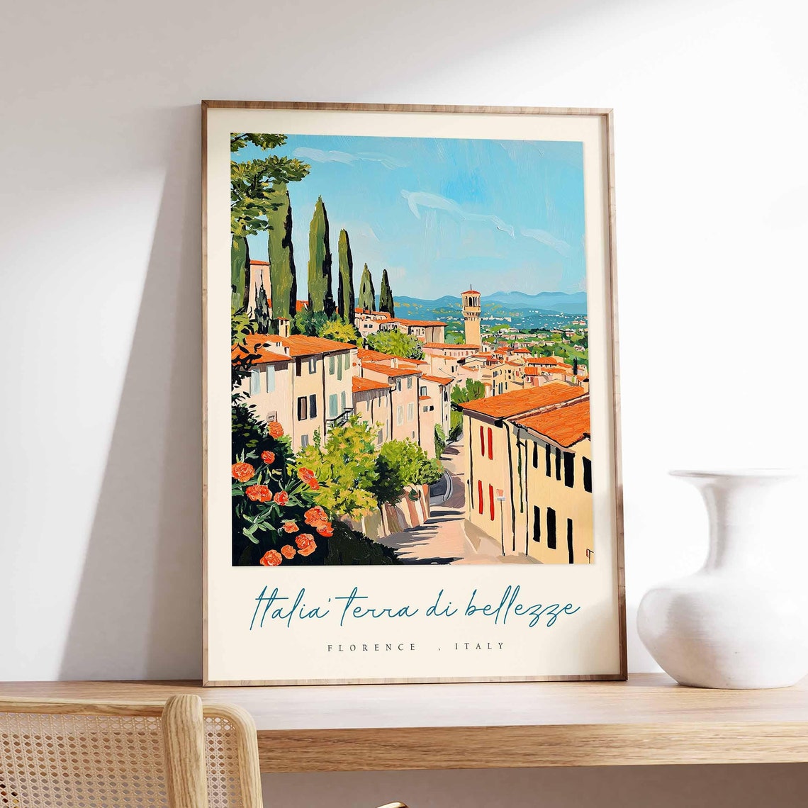 Florence Poster Italian Travel Print Florence Travel Art Florence Wall Art Italy Art Italy Travel Decor Italian Travel Gift