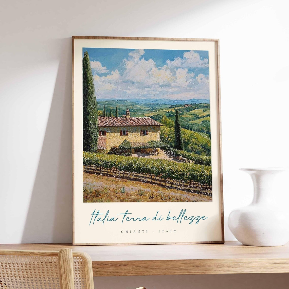 Chianti Poster Chianti Travel Print Chianti Travel Art Chianti Wall Art Italy Art Italy Travel Decor Italian Travel Gift