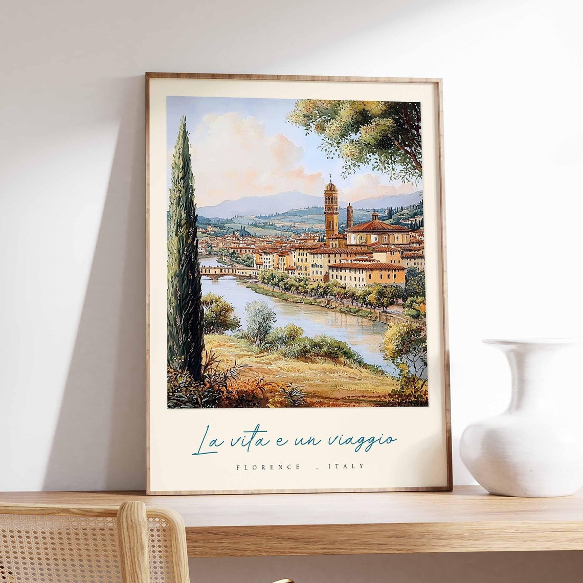 Florence Poster Italian Travel Print Florence Travel Art Florence Wall Art Italy Art Italy Travel Decor Italian Travel Gift
