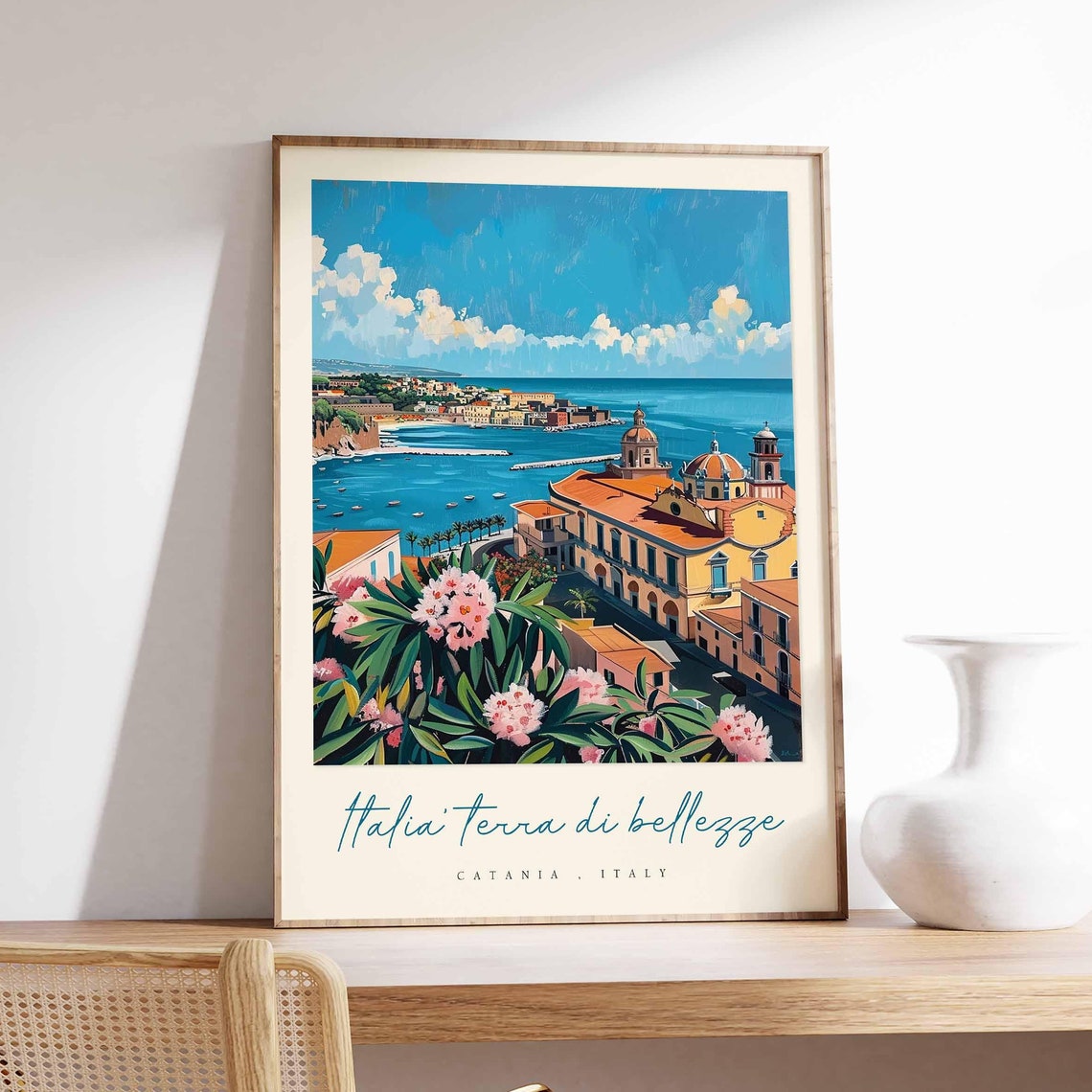 Catania Poster Catania Travel Print Catania Travel Art Catania Wall Art Italy Art Italy Travel Decor Italian Travel Gift