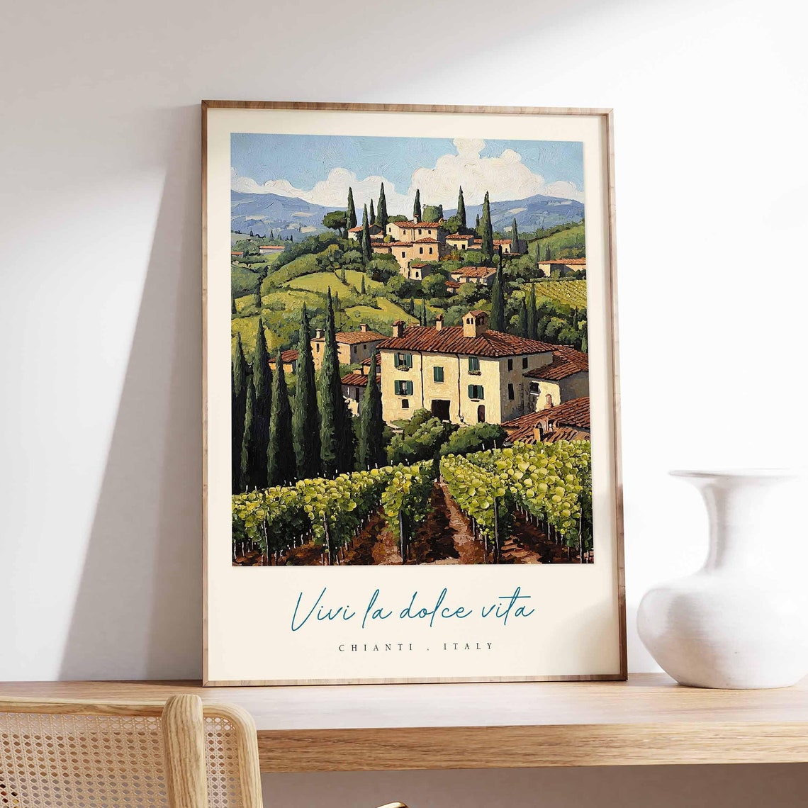 Chianti Poster Chianti Travel Print Chianti Travel Art Chianti Wall Art Italy Art Italy Travel Decor Italian Travel Gift