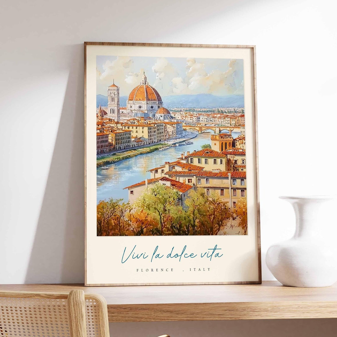 Florence Poster Italian Travel Print Florence Travel Art Florence Wall Art Italy Art Italy Travel Decor Italian Travel Gift