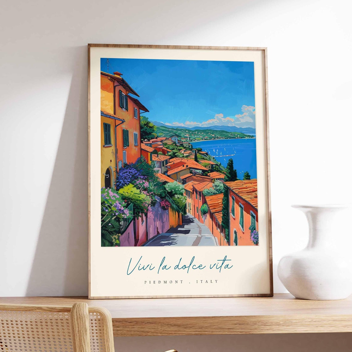 Piedmont Poster Italian Travel Print Piedmont Travel Art Piedmont Wall Art Italy Art Italy Travel Decor Italian Travel Gift