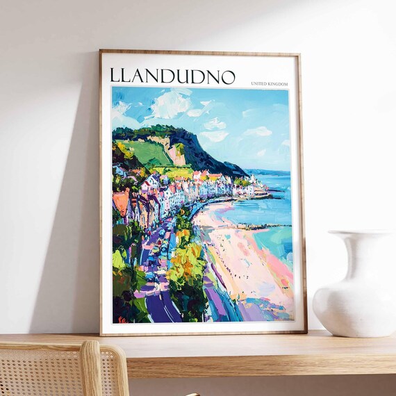 Llandudno United Kingdom Great Orme Headland Seafront Bay View Poster