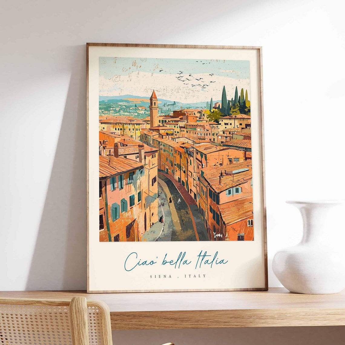 Siena Poster Italian Travel Print Siena Travel Art Siena Wall Art Italy Art Italy Travel Decor Italian Travel Gift