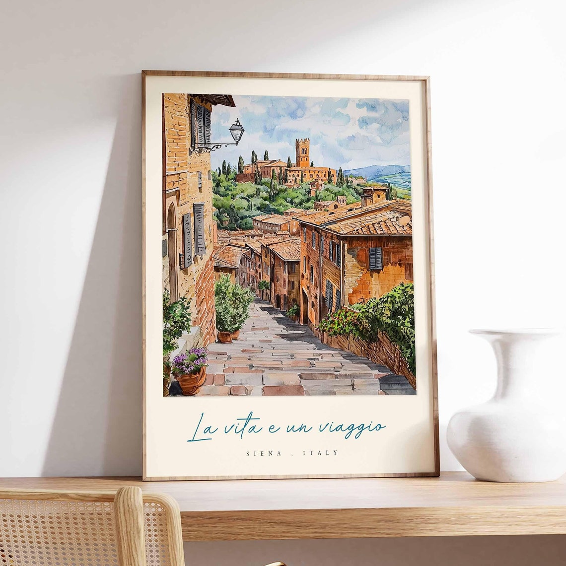 Siena Poster Italian Travel Print Siena Travel Art Siena Wall Art Italy Art Italy Travel Decor Italian Travel Gift