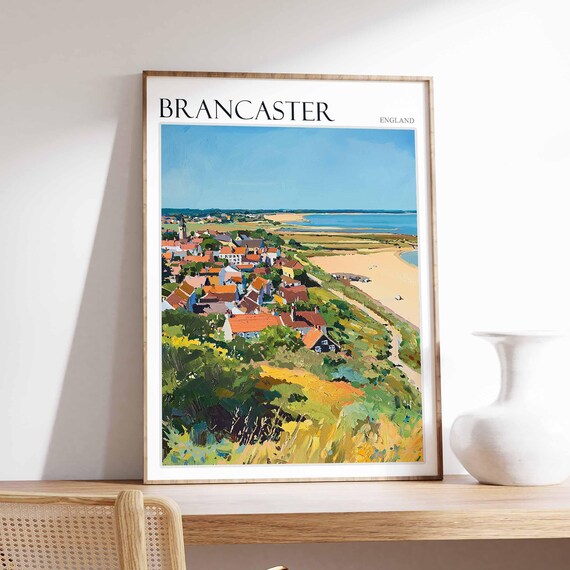 Brancaster England Norfolk Coastal Village Beach Travel Poster