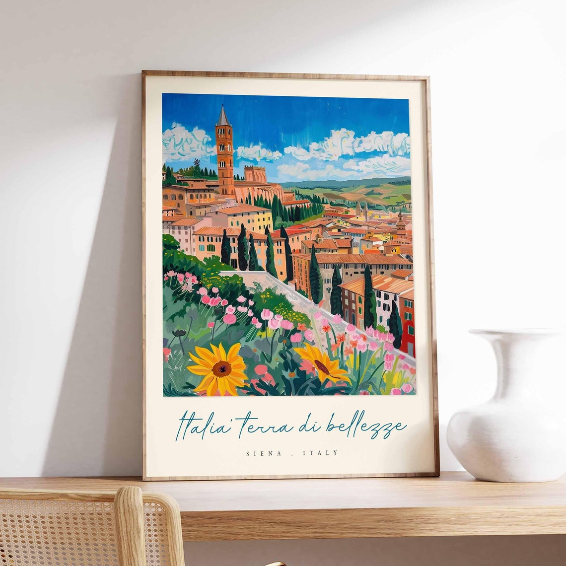 Siena Poster Italian Travel Print Siena Travel Art Siena Wall Art Italy Art Italy Travel Decor Italian Travel Gift