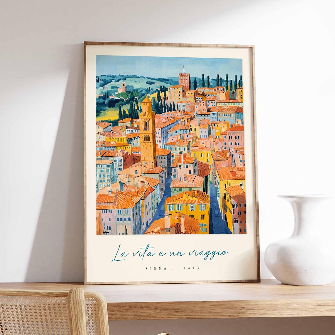 Siena Poster Italian Travel Print Siena Travel Art Siena Wall Art Italy Art Italy Travel Decor Italian Travel Gift