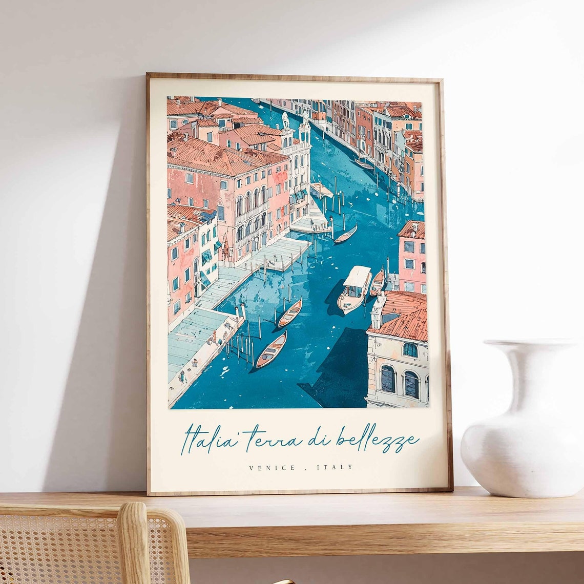 Venice Poster Italian Travel Print Venice Travel Art Venice Wall Art Italy Art Italy Travel Decor Italian Travel Gift