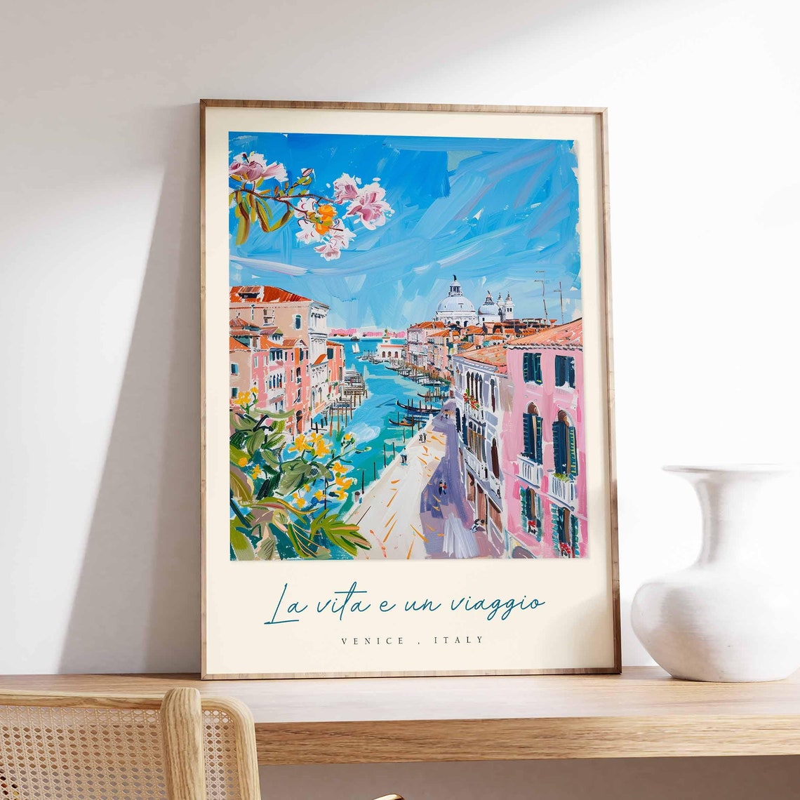 Venice Poster Italian Travel Print Venice Travel Art Venice Wall Art Italy Art Italy Travel Decor Italian Travel Gift