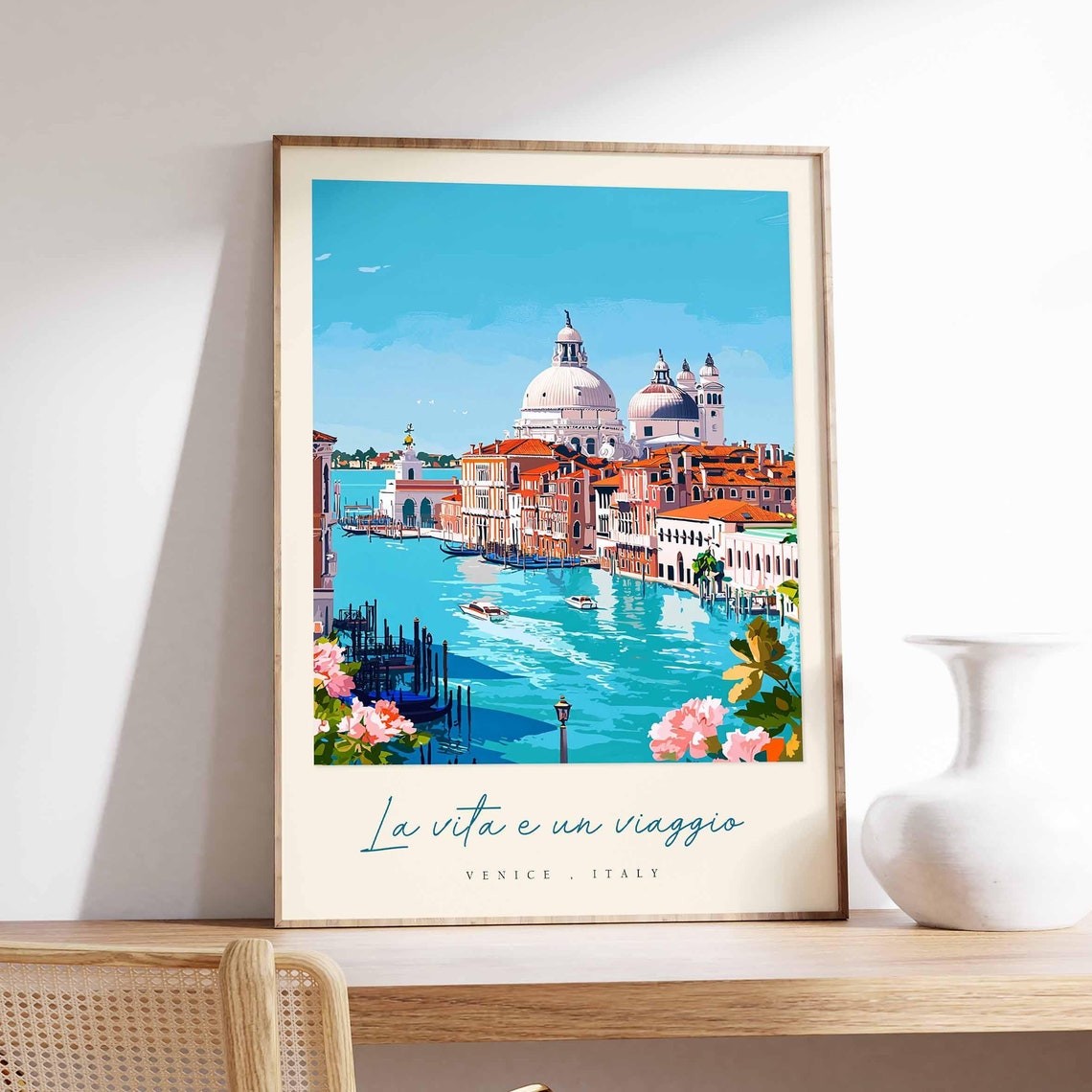 Venice Poster Italian Travel Print Venice Travel Art Venice Wall Art Italy Art Italy Travel Decor Italian Travel Gift